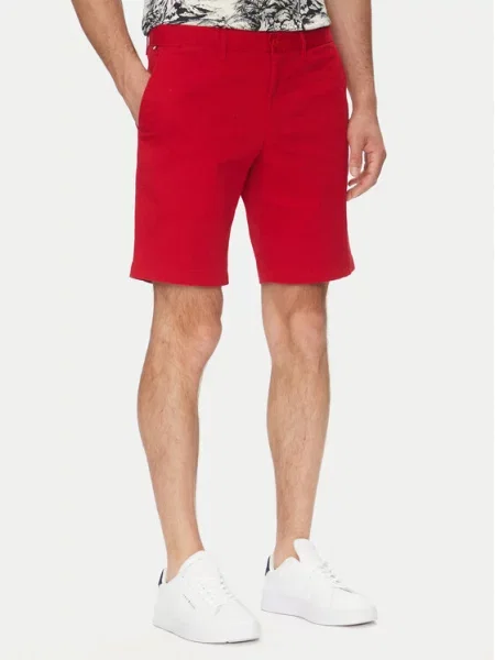Σορτς υφασμάτινο Tommy Hilfiger κόκκινο