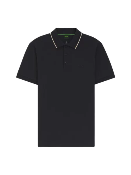 Koszulka polo Boss niebieska