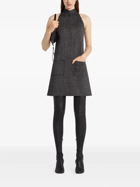 Rochie fără mâneci Courreges fără mâneci de costum gri