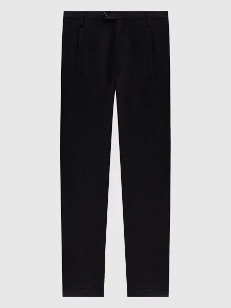 Штани з вовною в клітинку Exibit сині