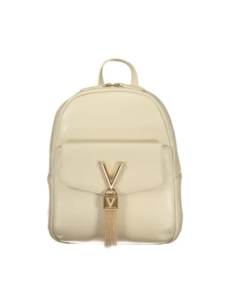 Valentino Bags plecak mały z aplikacją beżowy