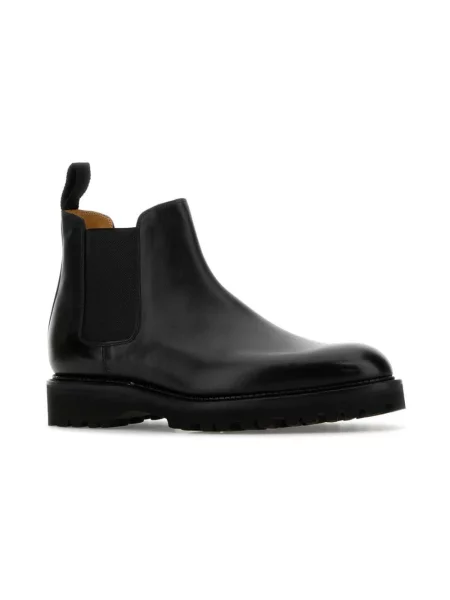 Sztyblety John Lobb skórzane czarne