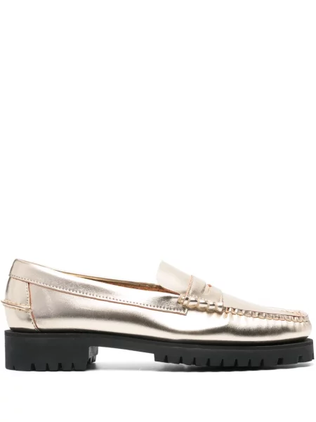 Pantofi loafer Sebago din piele auriu
