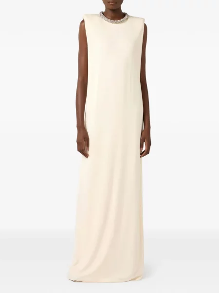 Maxi rochie maxi Elisabetta Franchi fără mâneci de costum