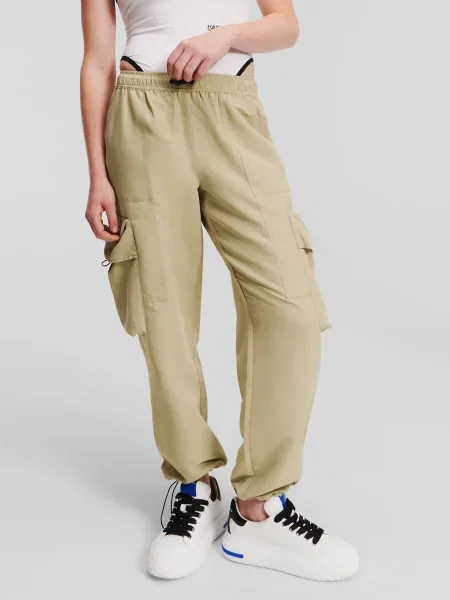 Брюки карго Karl Lagerfeld Jeans бежевые