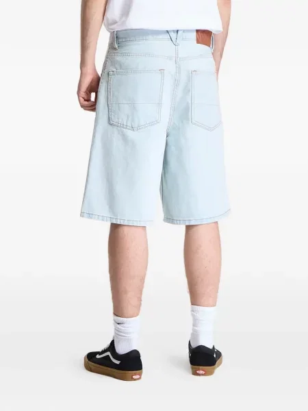 Kockás farmer rövidnadrág Vans kék