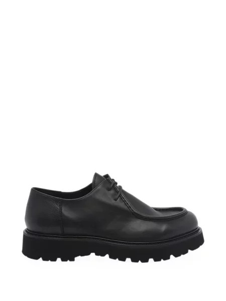 Pantofi derby Pawelk's cu șireturi din piele negru
