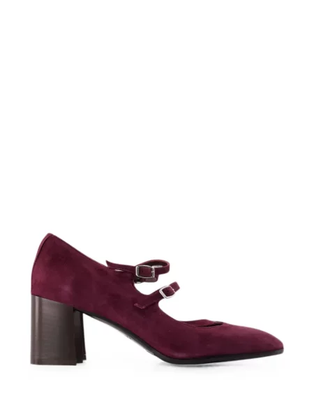 Pantofi cu toc Carel Paris cu cataramă cu bretele violet