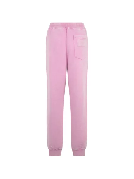Pantaloni Moschino alergare cu cordon roz