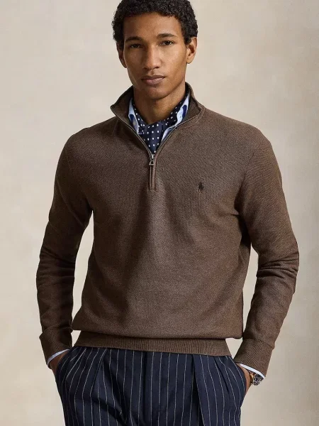 Polo Ralph Lauren pulover pentru bărbați din maro
