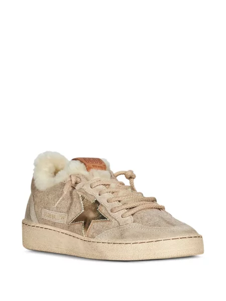 Top Golden Goose din piele alb