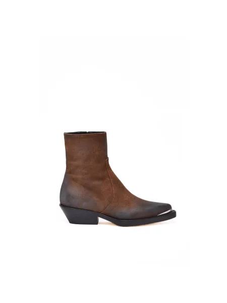 Buty do kostki Dondup skórzane brązowe