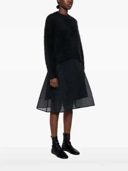 Pulover Cecilie Bahnsen cu model floral negru