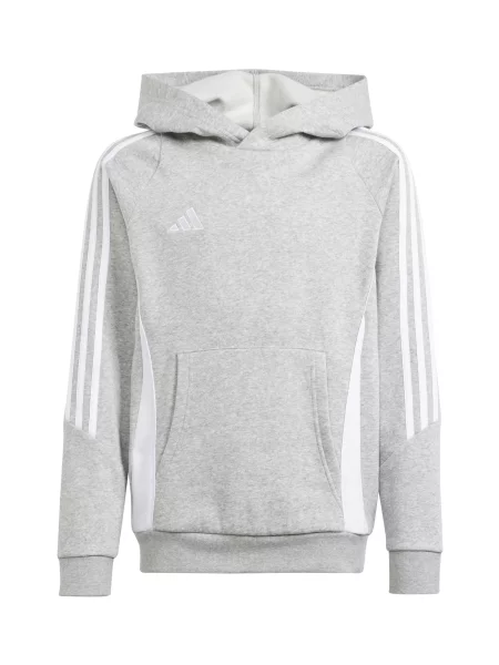 ADIDAS PERFORMANCE Hanorac sport Tiro gri amestecat alb