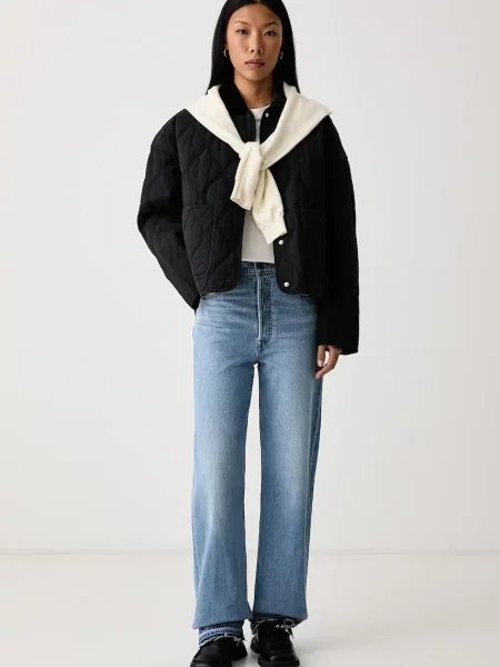 Levi's rifle rovné dámske RIBCAGE FULL LENGTH RECRAFTED modrá