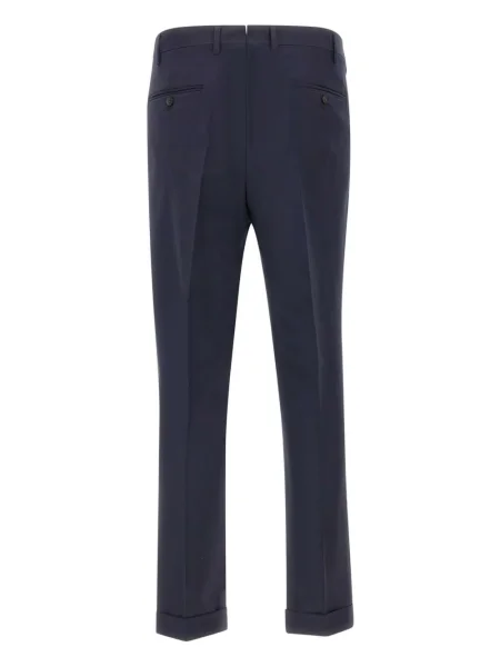 Pantaloni Devore plisate albastru