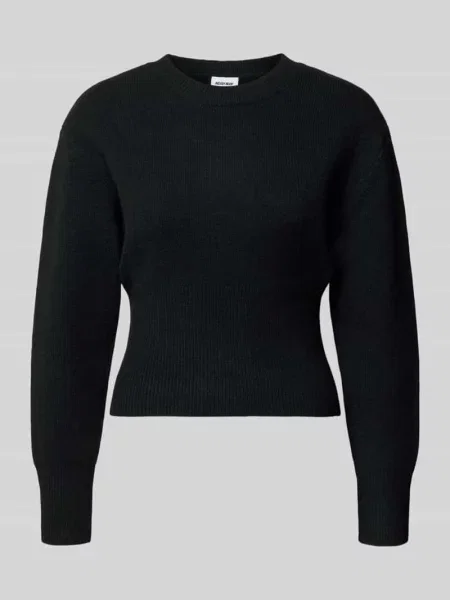 Sweter z dzianiny z okrągłym dekoltem Model SLOAN' Noisy May czarny