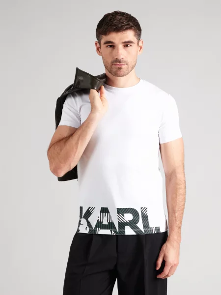 Karl Lagerfeld Tricou negru alb