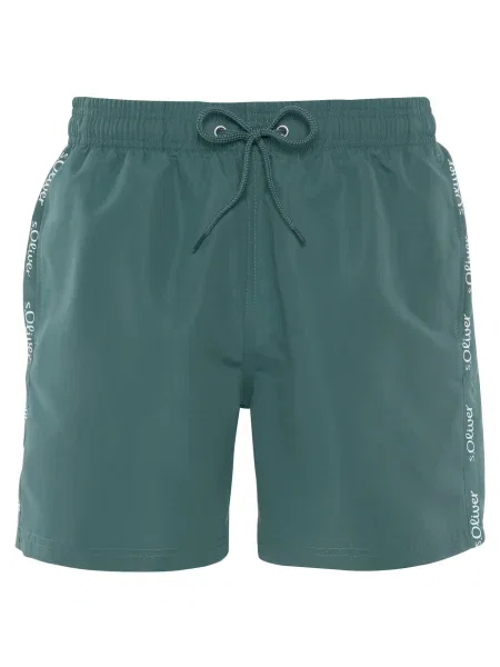 S.Oliver Șorturi de baie Noah verde smarald alb