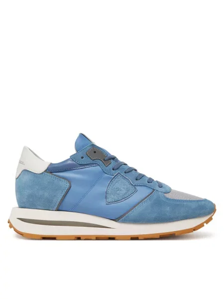 Philippe Model Buty Mężczyzna 41 EU Skóra Sneakersy z Wkładką Memory Foam niebieski