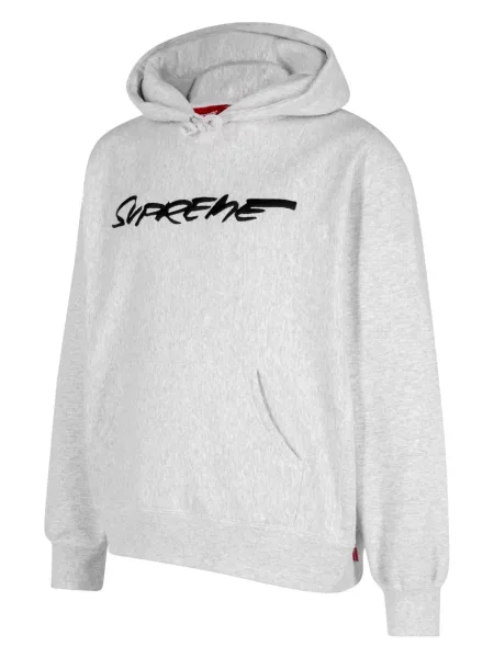 Суичър с качулка Supreme от джърси сиво