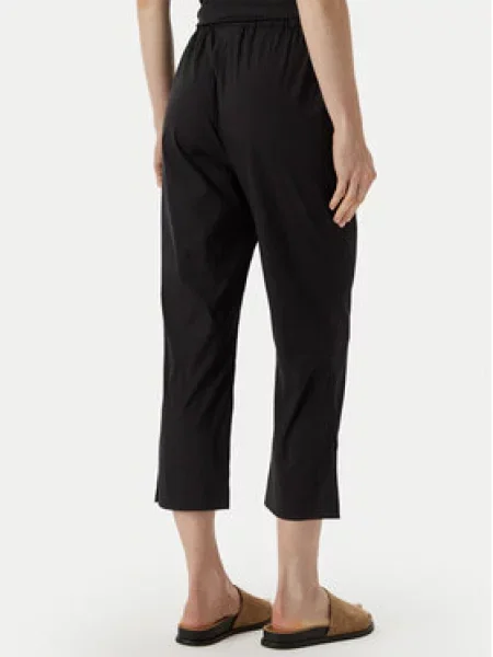 Kalhoty z materiálu Max Mara Beachwear černé