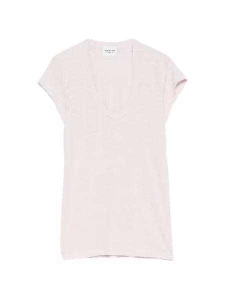 Scurt tricou Marant Etoile cu decolteu în V roz