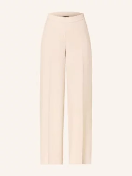 Someday Spodnie Z Materiału Typu Marle Charlie Palazzo beige beżowe