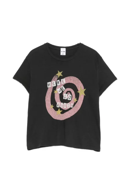 Tricou Re/done cu imagine negru