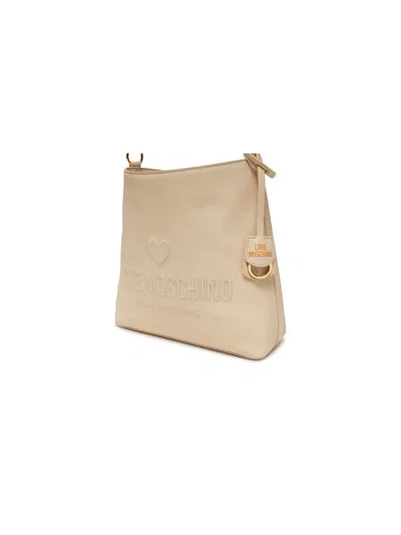 Ročna torba LOVE MOSCHINO Écru