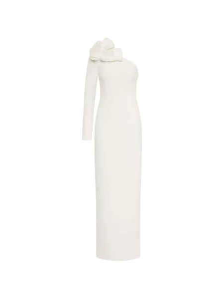 Rochie maxi Rebecca Vallance cu un umăr gol alb