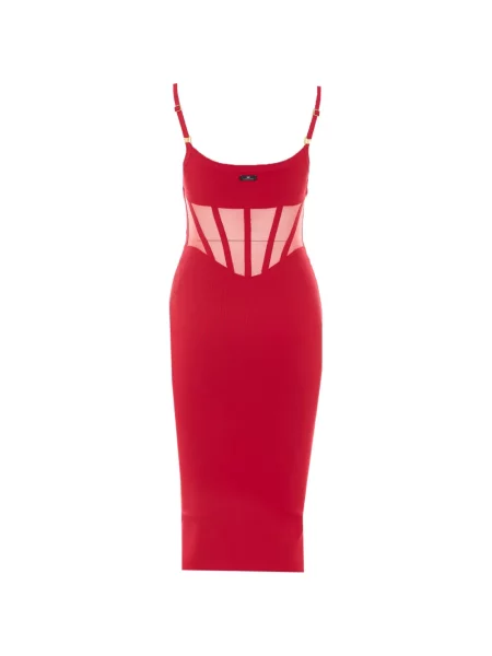 Rochie Elisabetta Franchi tricotate roșu