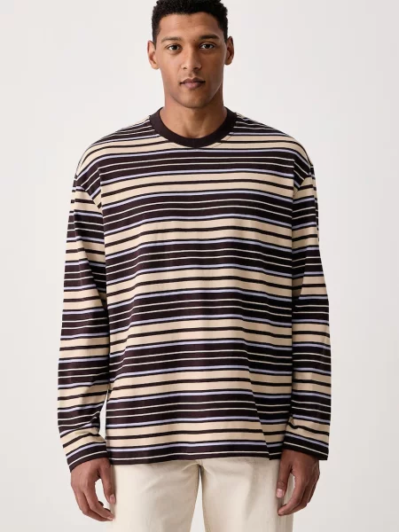 Tricou cu mânecă lungă Les Deux maro
