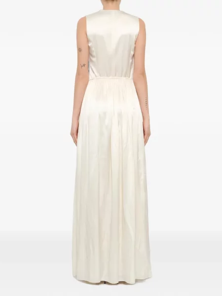 Rochie maxi Lanvin cu decolteu în V cu cordon