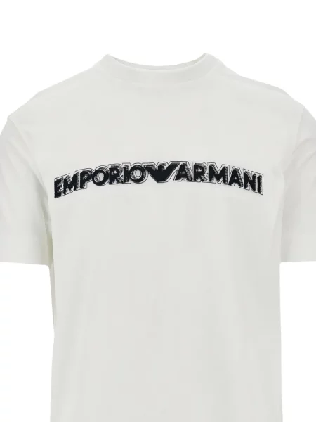 Póló Emporio Armani autogrammal fehér