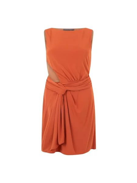 Sukienka Alberta Ferretti pomarańczowa