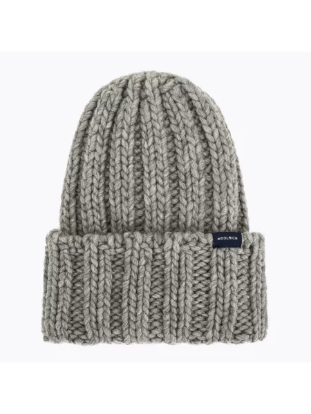 Căciulă de iarnă pentru femei Woolrich Chunky Beanie light grey melange gri