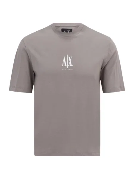 ARMANI EXCHANGE Tricou închis / alb bej