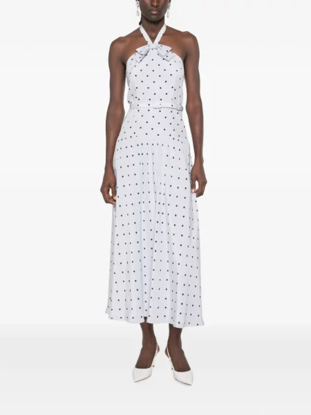 Rochie midi Alessandra Rich cu buline albastru