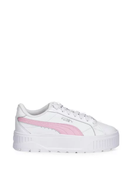 Sneakerși Puma Platform din piele cu platformă alb