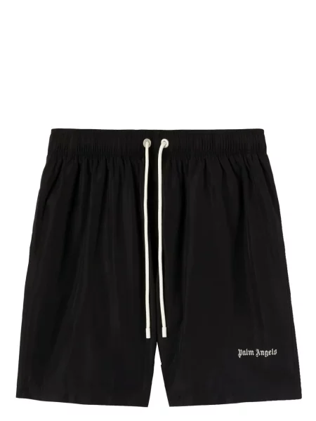 Slip de baie Palm Angels cu broderie negru