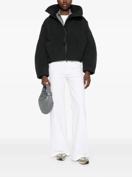 Geacă Canada Goose cu glugă gri