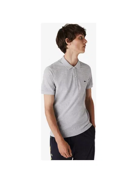 Koszulka polo z krótkim rękawem Lacoste Slim Fit w kolorze jasnoszarym XS szara