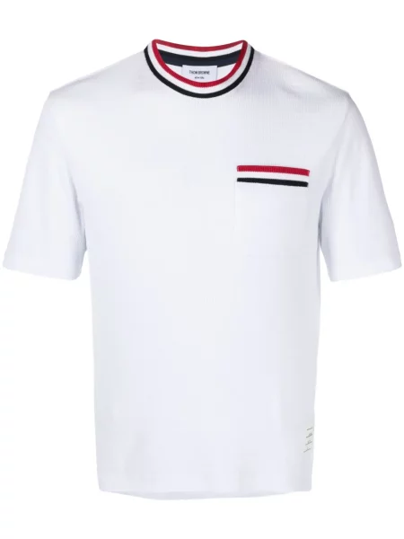 Tricou Thom Browne tricotate alb