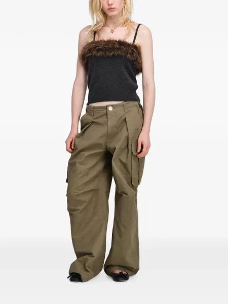 Blană artificială top Marc Jacobs gri