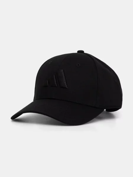 Шапка с козирка adidas BBALL CAP TONAL с апликация черно