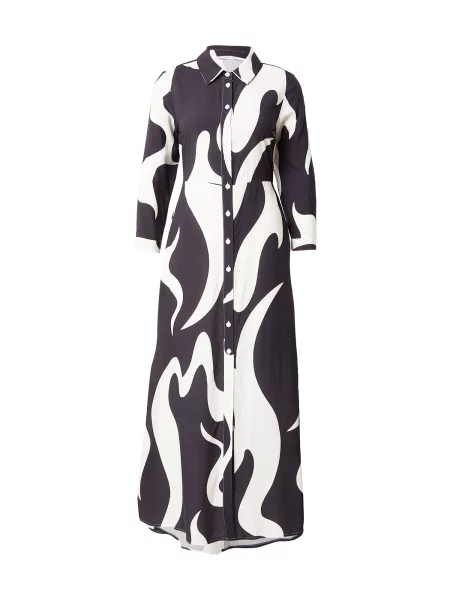 ABOUT YOU Rochie tip bluză Linn negru alb