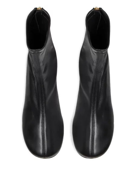 Cizme scurte Dear Frances din piele negru