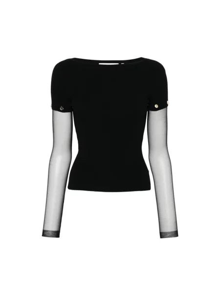 Top Sportmax z nitami czarny