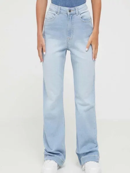 Дънки Roxy с висока талия синьо